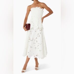 Simkhai Audrey Embroidered Midi Dress
